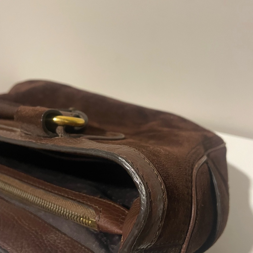 Celine Boogie Bag Brown Suede Leather Handbag - Picture 15 of 15